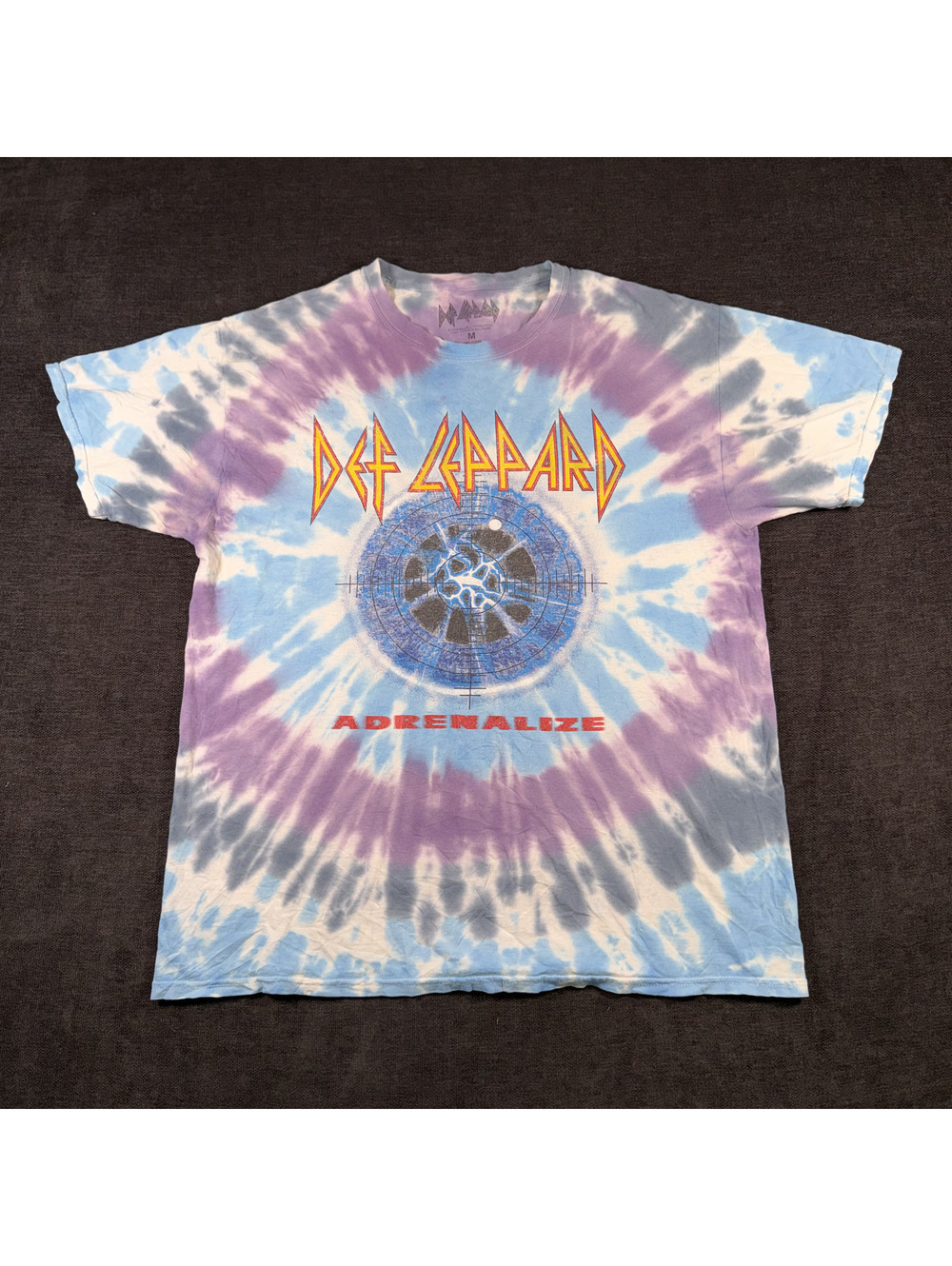Def Leppard Adrenalize Tie-Dye T-Shirt Medium